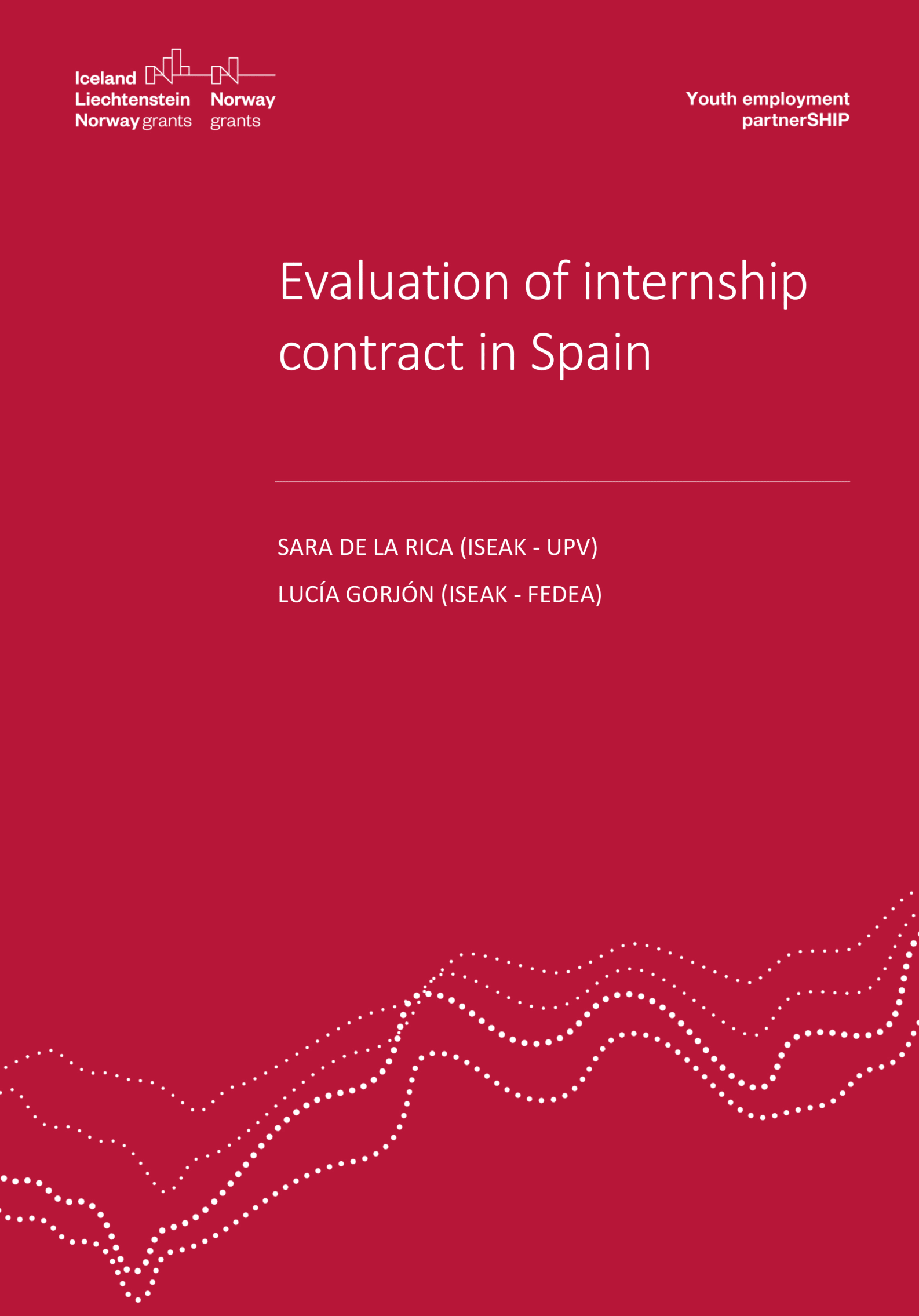Evaluation of internship contract in Spain